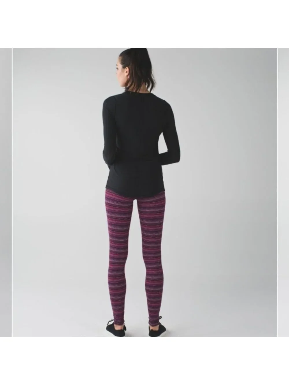 Lululemon Wunder Under Pant III Space Dye Twist Regal Plum Alarming